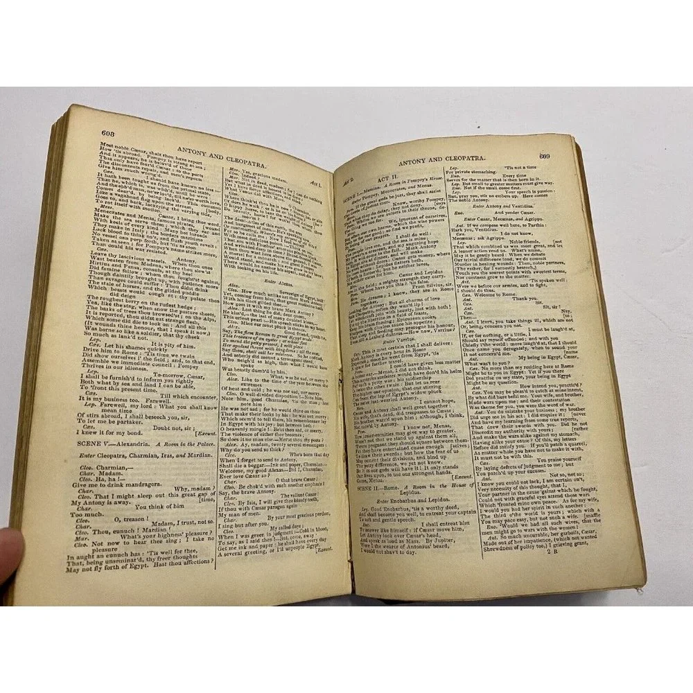 Antique Shakespeare’s Play’s Complete‎ In One Volume 1836 Dramatic Works